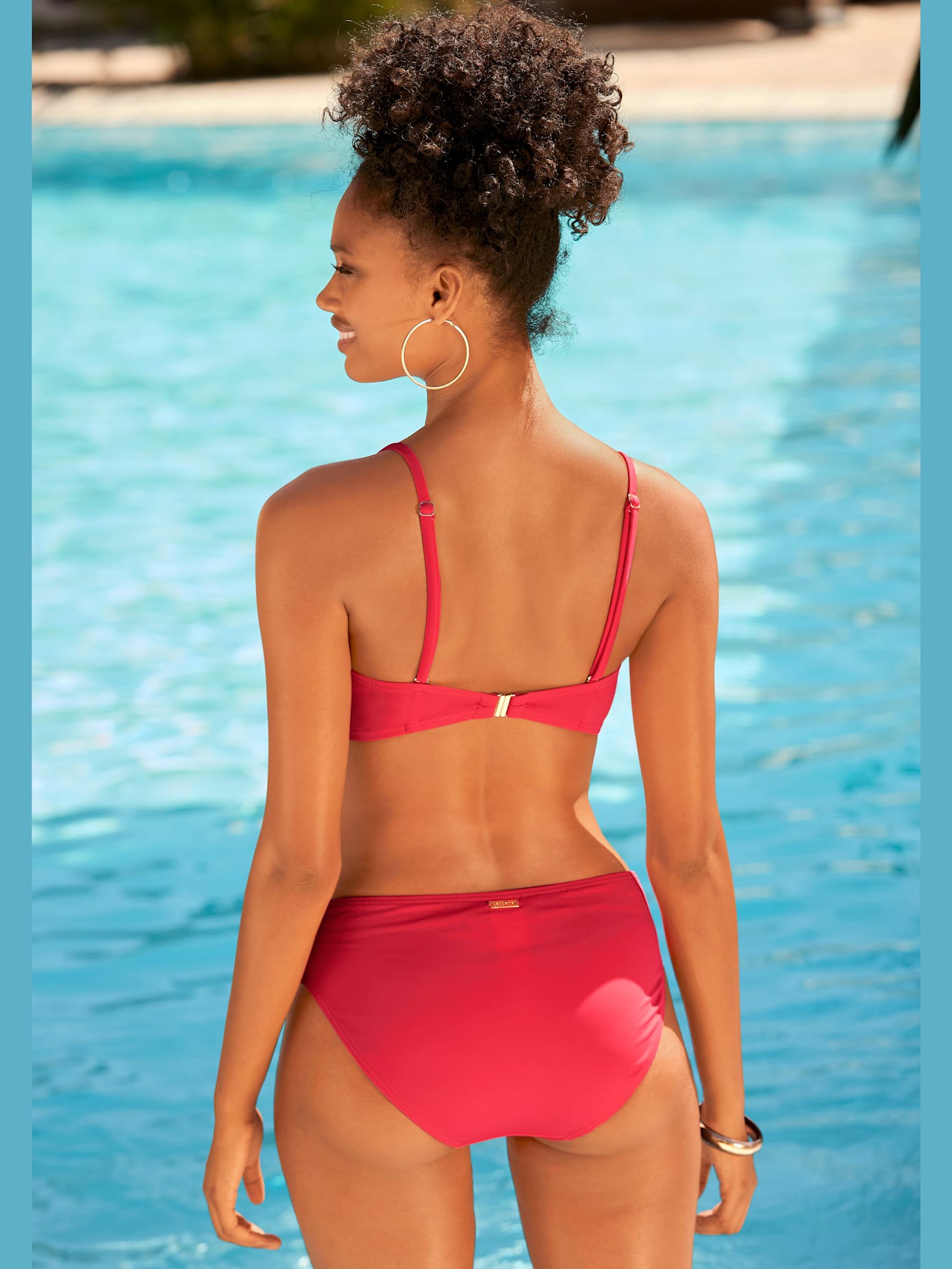 Maillot de bain bandeau à armatures design élégant