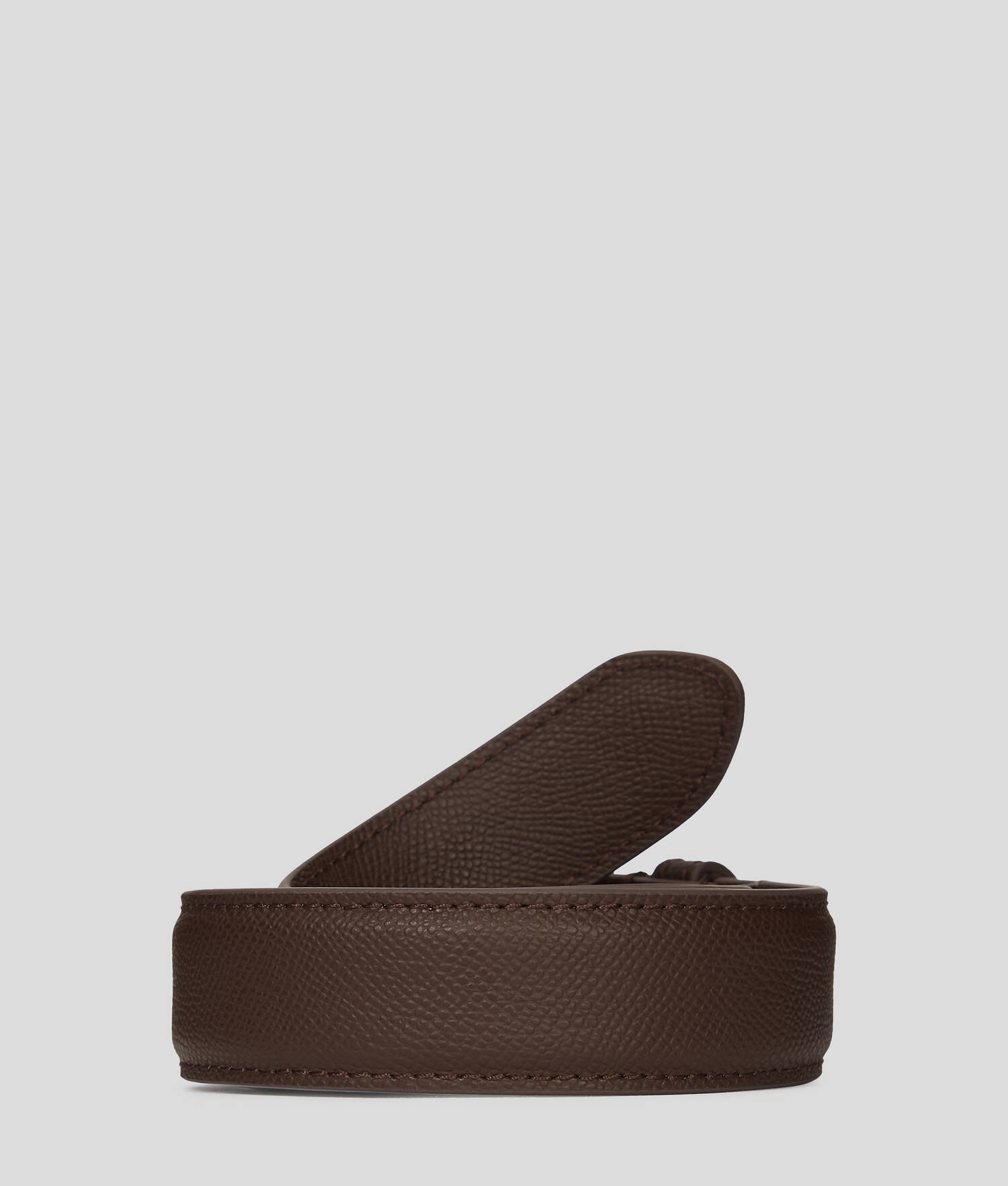 CEINTURE EN CUIR K/ESSENTIAL - MARRON
