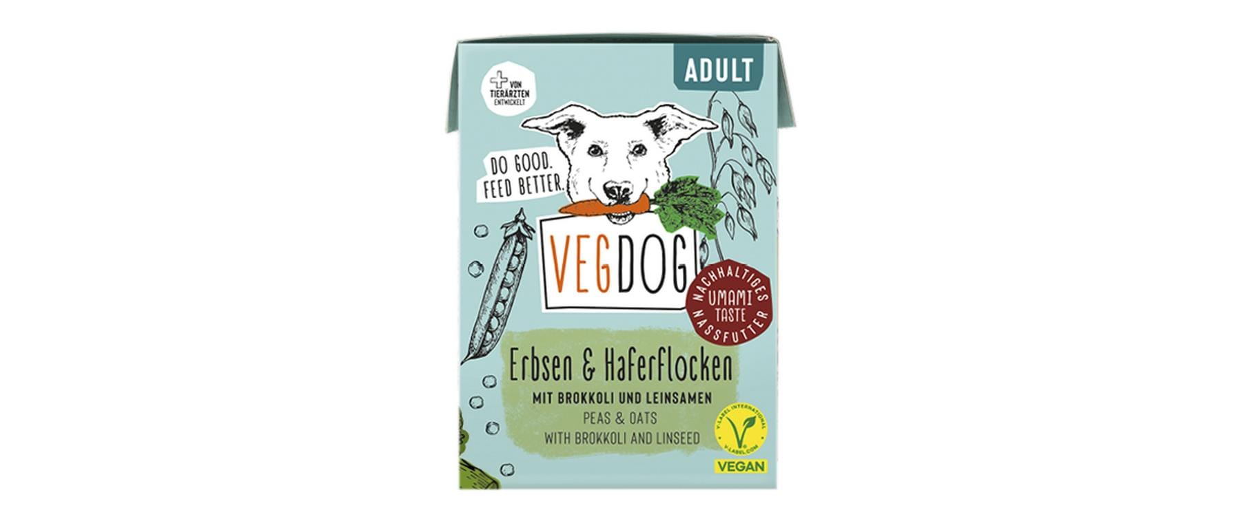 Nassfutter Adult Erbsen + Haferflocken, 10 x 200gHypoallergenes Alleinfuttermittel für ausgewachsene Hunde