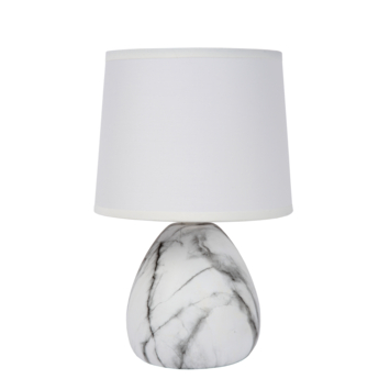 Lucide MARMO tafellamp Ø 16 cm Wit