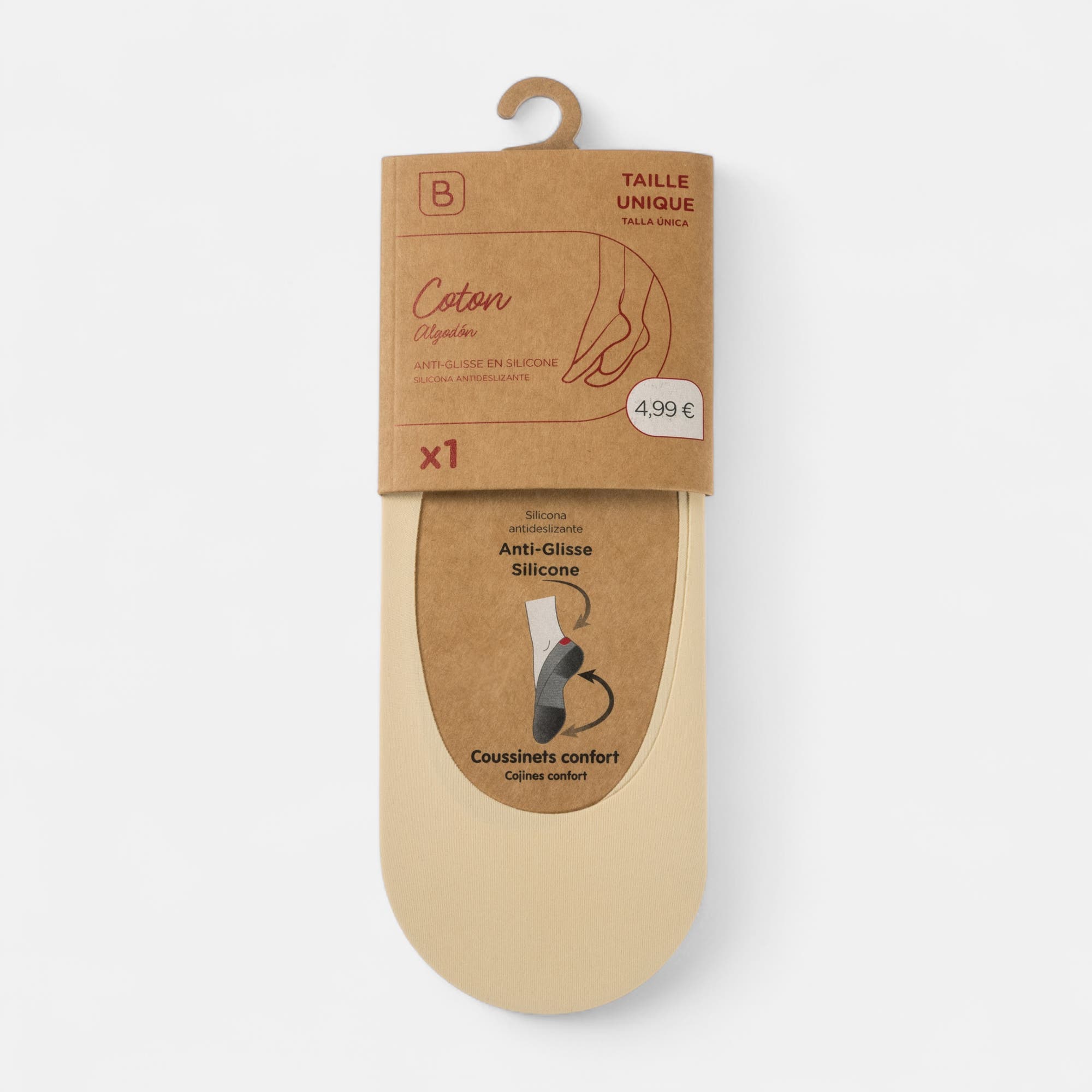 Chaussettes Femme beige