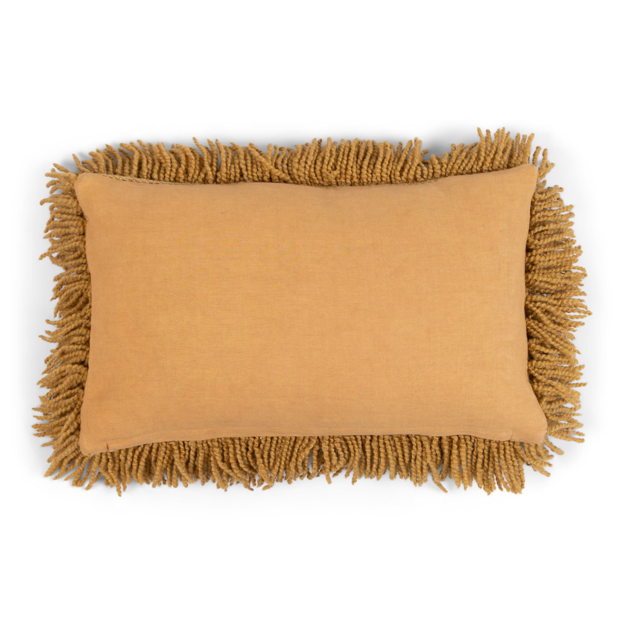 Sierkussen Shaggy dirty green 35x55 cm