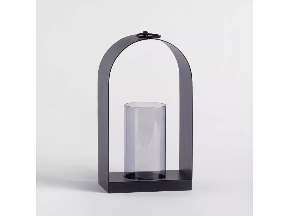 Lanterne Kurt noir moyen 29 x 16.5 x 10