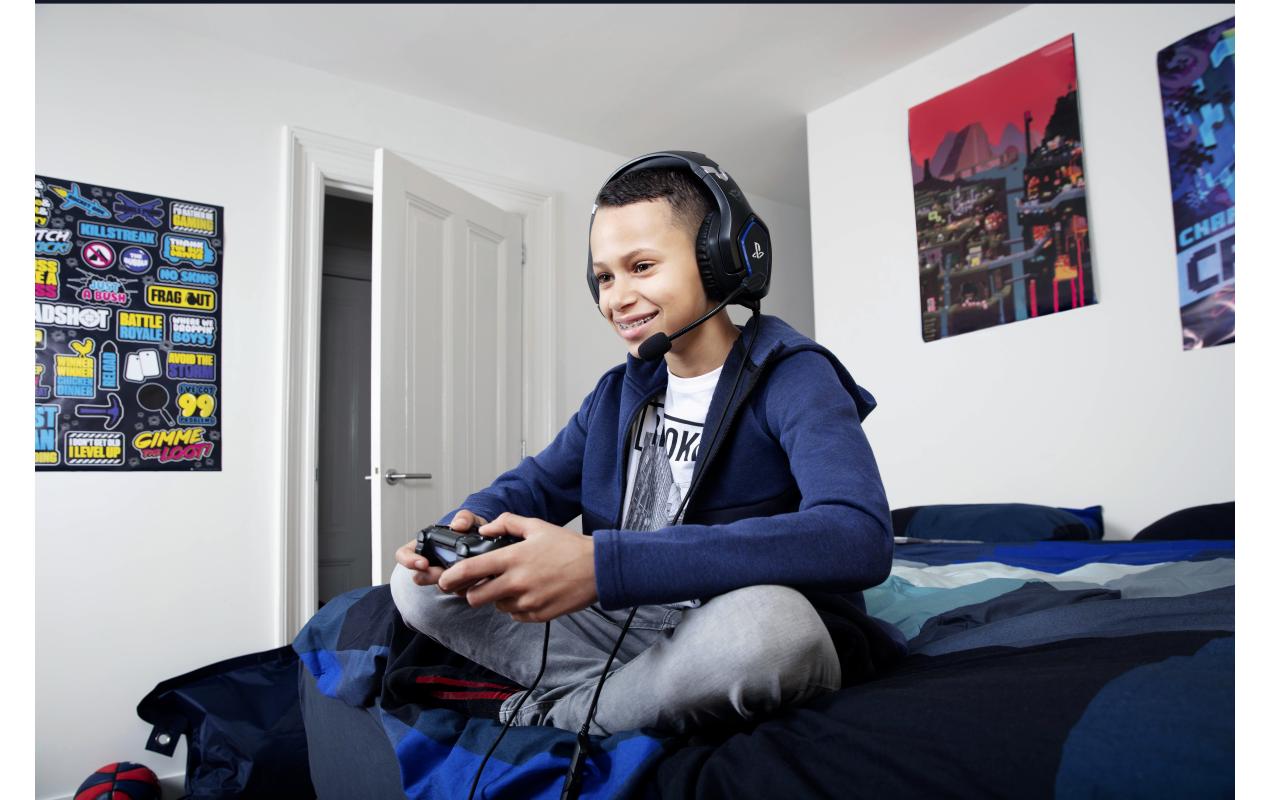 Headset GXT 488 Forze PS4/PS5 SchwarzGaming-Headset exklusiv für PS4 und PS5 mit einklappbarem Mikrofon und verstellbarem Kopfbügel