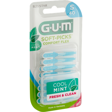 GUM Soft-Picks Comfort Flex Cool Mint S 40 Stuks