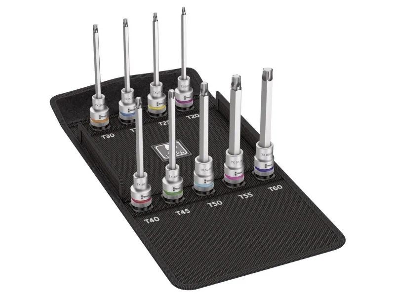 Wera 8767 C HF 3, Vingemoment nøgle, T20, T25, T27, T30, T40, T45, T50, T55, T60, Metallic, Stål, CE, 1,27 cm
