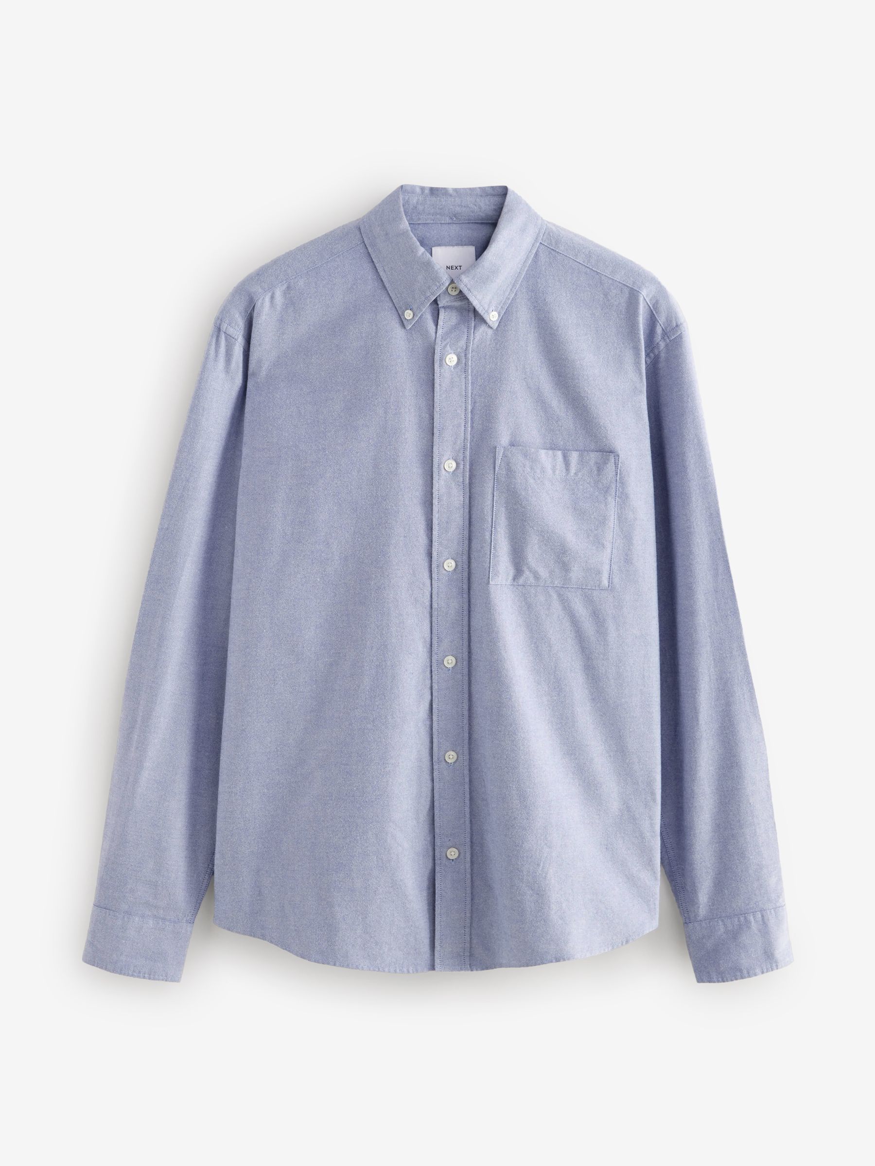 Lichtblauw - Soft Touch Oxford Long Sleeve Shirt