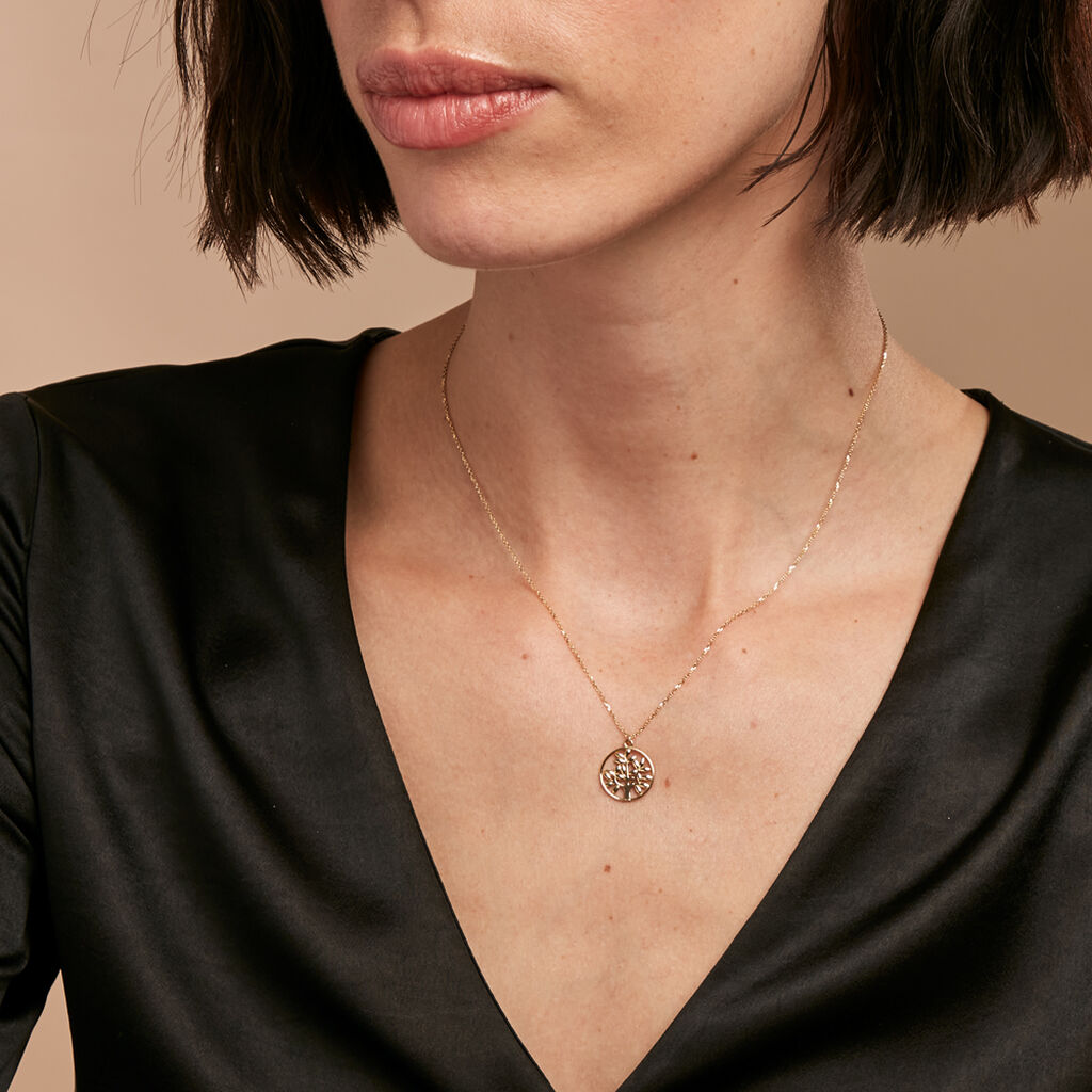 Collier Dahlila Or Jaune