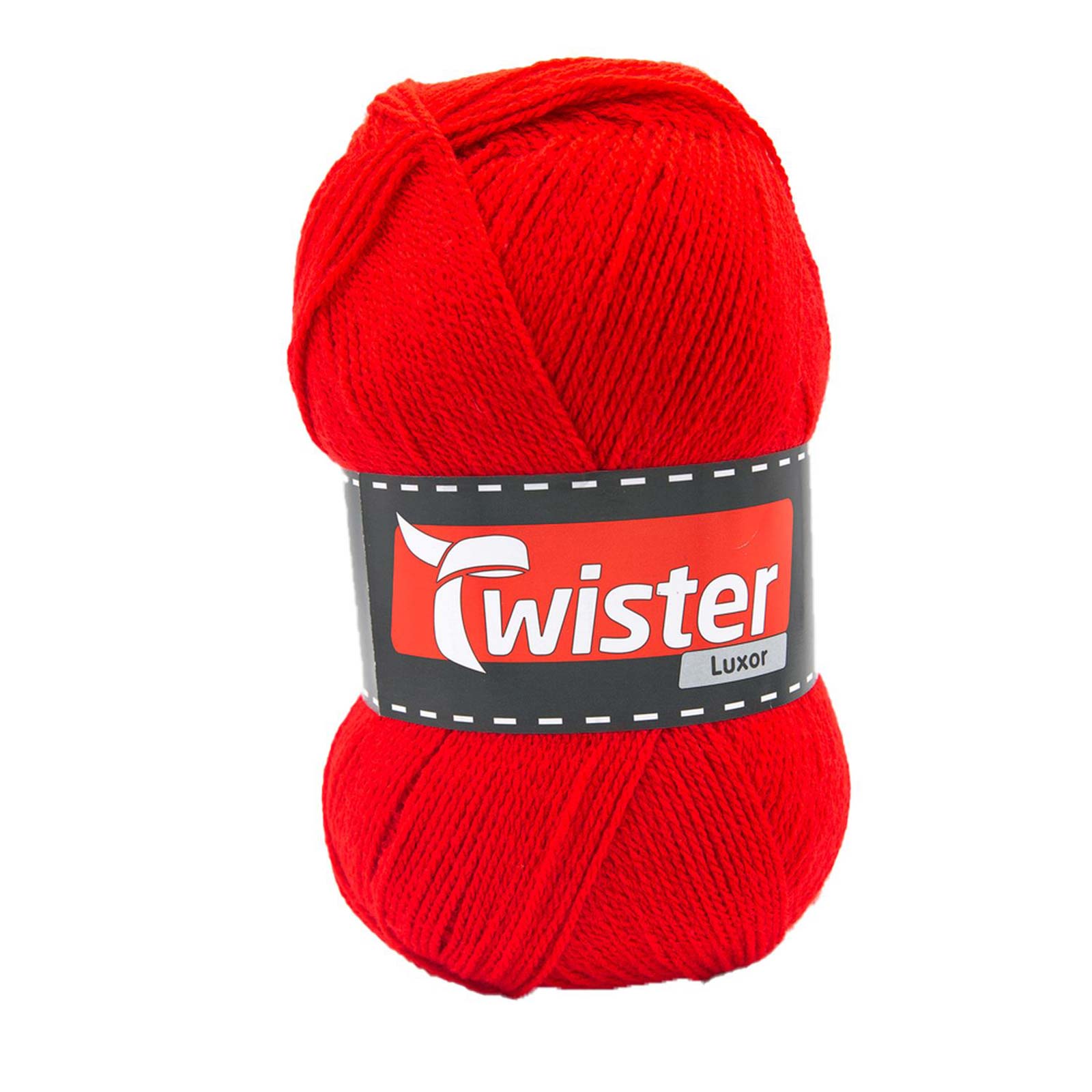 Strickgarn TWISTER LUXOR UNI - rot - 150g