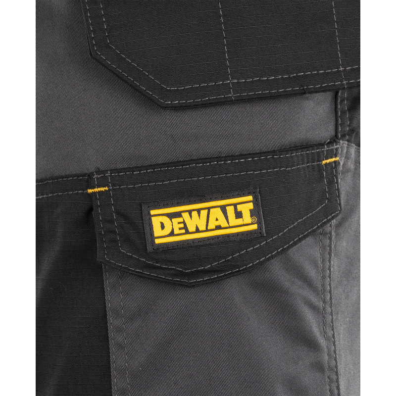 DeWALT Westport werkbroek met holsterzakken en kniezakken 52 zwart/grijs