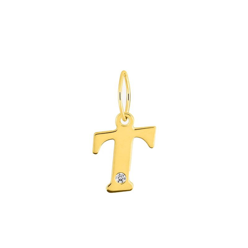 Pendentif Femme - Or 18 Carats - Diamant 0.01 Carats