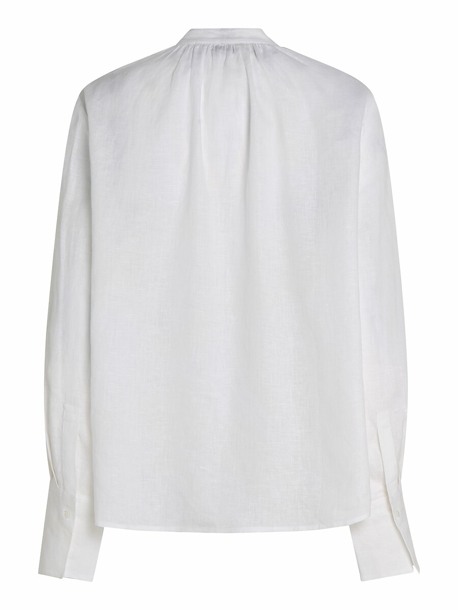 TOMMY HILFIGER<br>Blusa de linho com decote em V