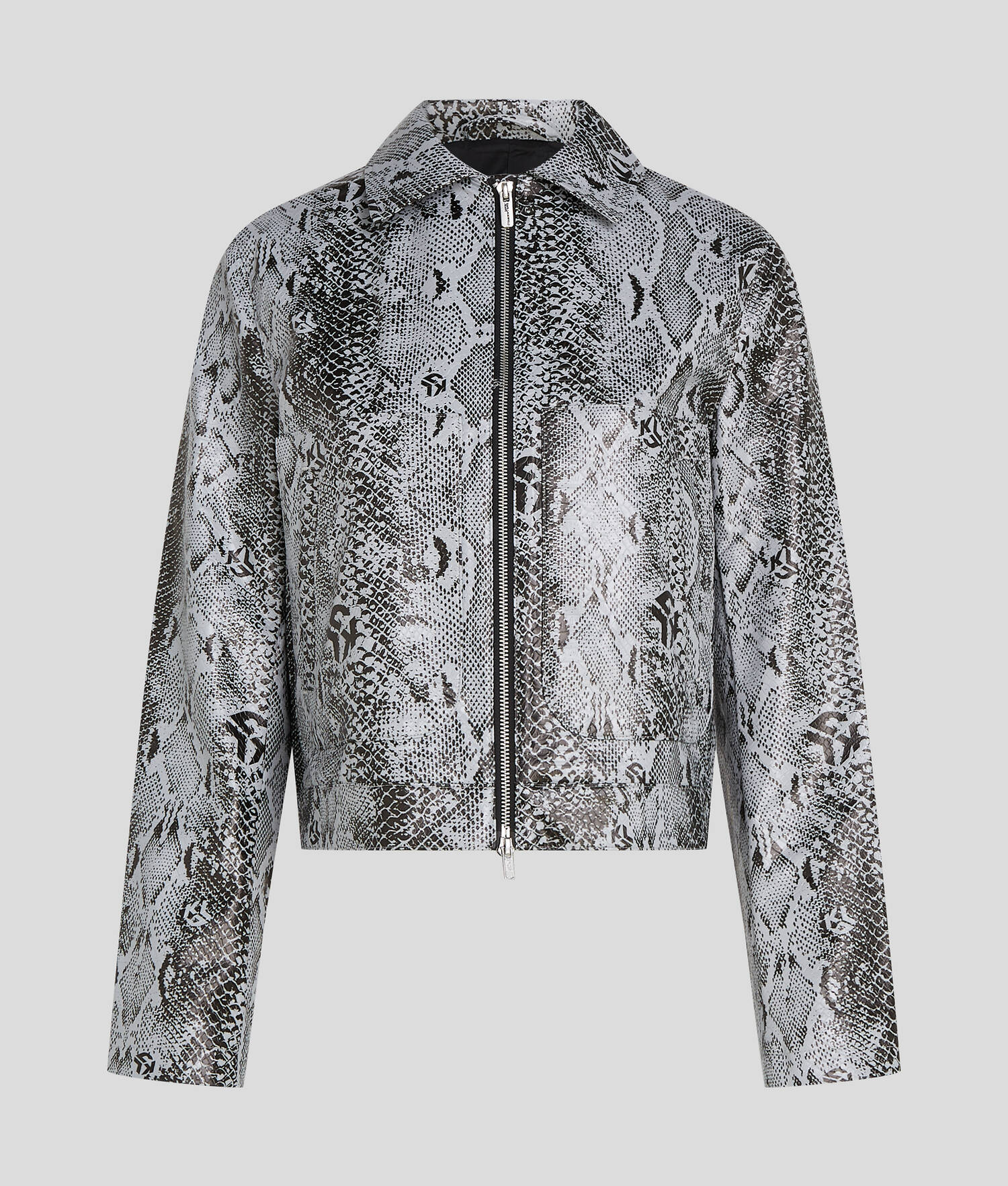 VESTE EN SIMILI-CUIR IMPPRIMÉ PEAU DE SERPENT KLJ