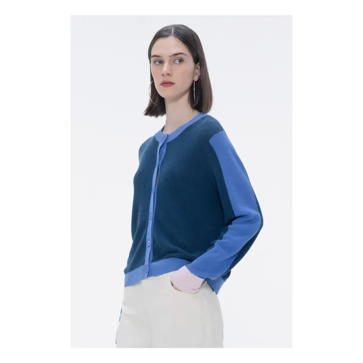 Our Sister Gilet Millie Lin et Coton | Bleu marine