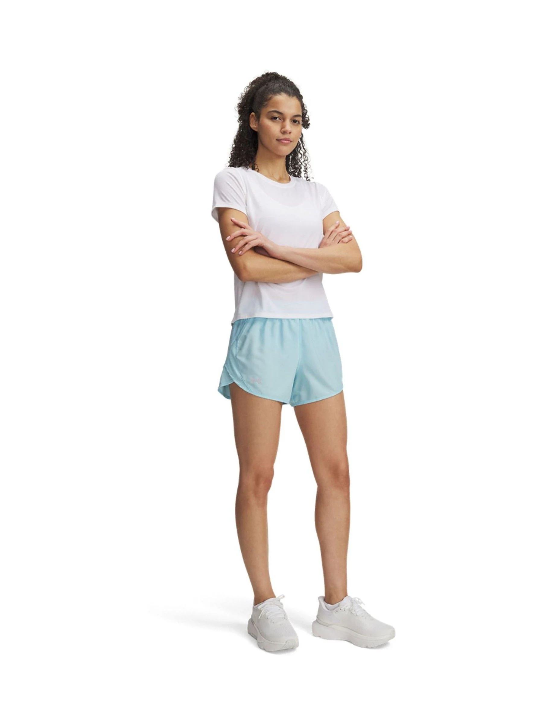 Blauw - Under Armour Fly By 3 short