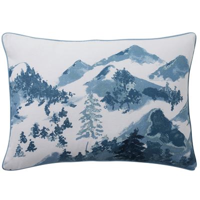 Linge de lit flanelle motif montagne - BECQUET CRÉATION