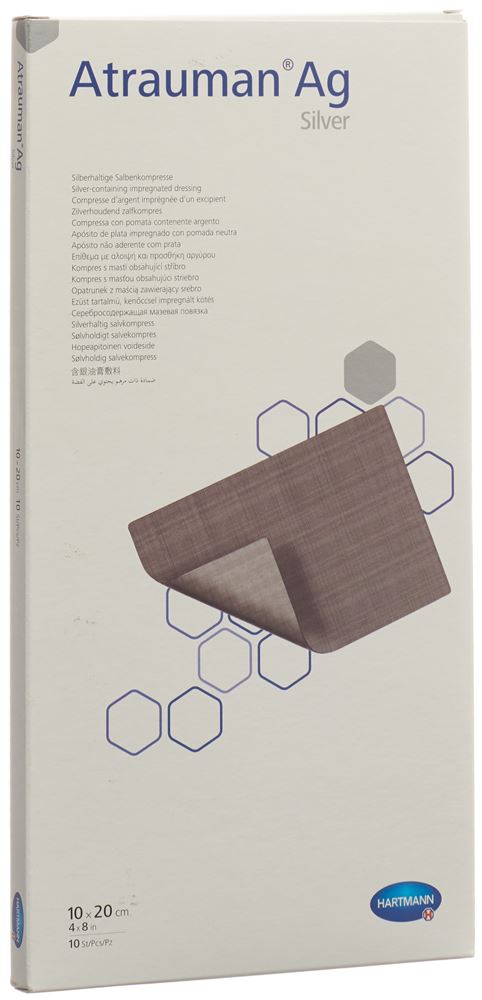 Atrauman Ag Kompressen 10x20cm steril Box 10 Stk