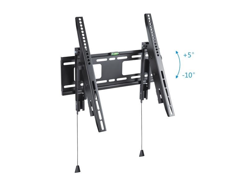 PureMounts Wandhalterung PM-BTL400 PureMounts, Schwarz TV Halterung – Tilt – VESA 200-400, Schwarz