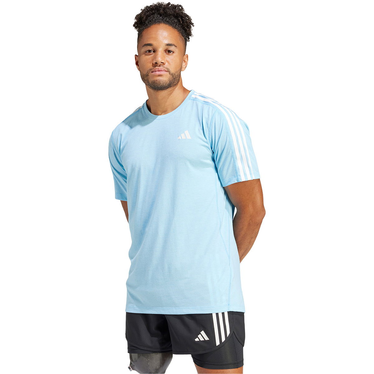 adidas Own The Run 3-Stripes Løbe T-shirt Herre