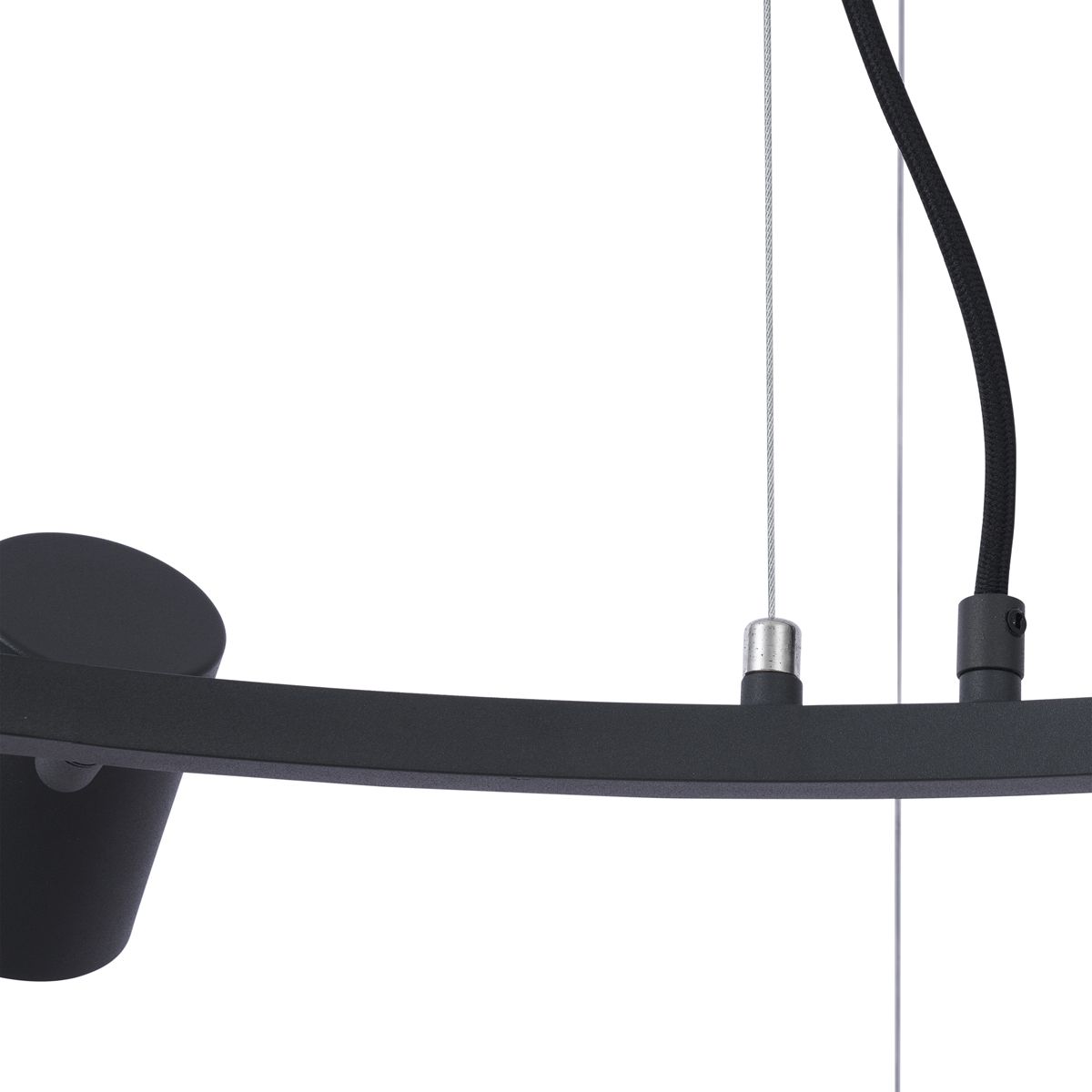 Moderne hanglamp zwart 6-lichts - Jeana Circle
