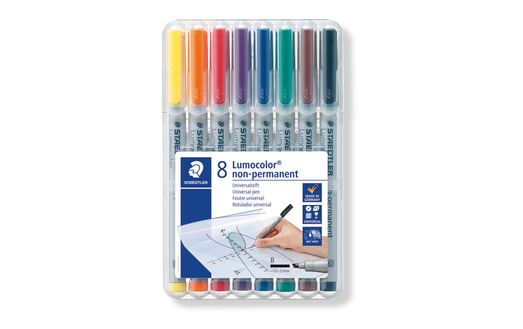 Folienstift Lumocolor 312 8er-Set, wasserlöslichFolienstift