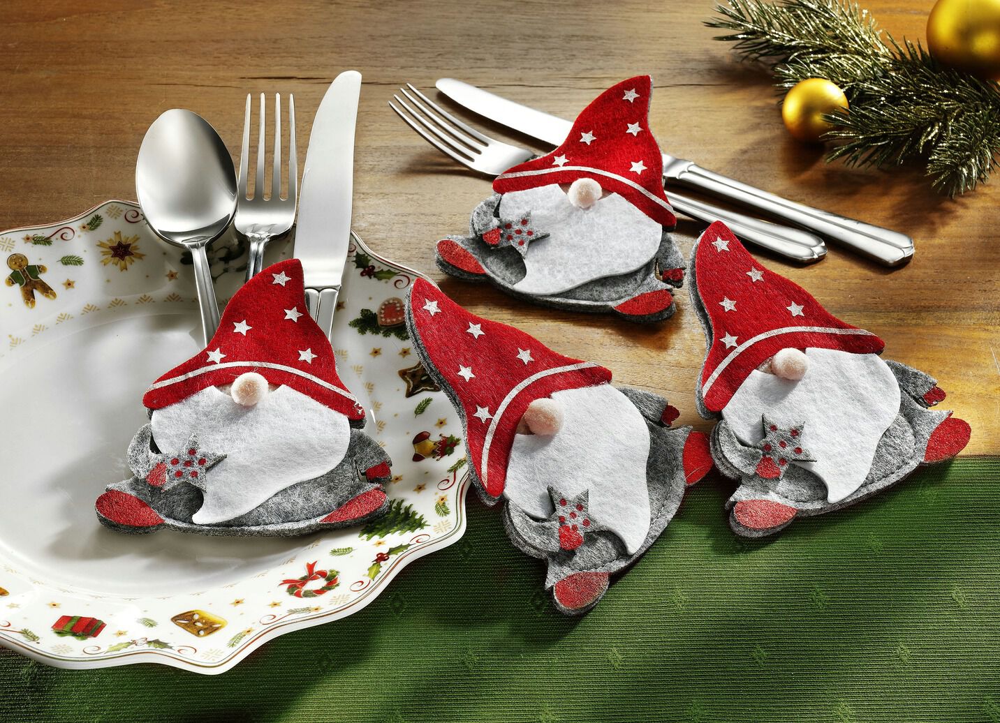 Bestecktaschen, 4er-Set