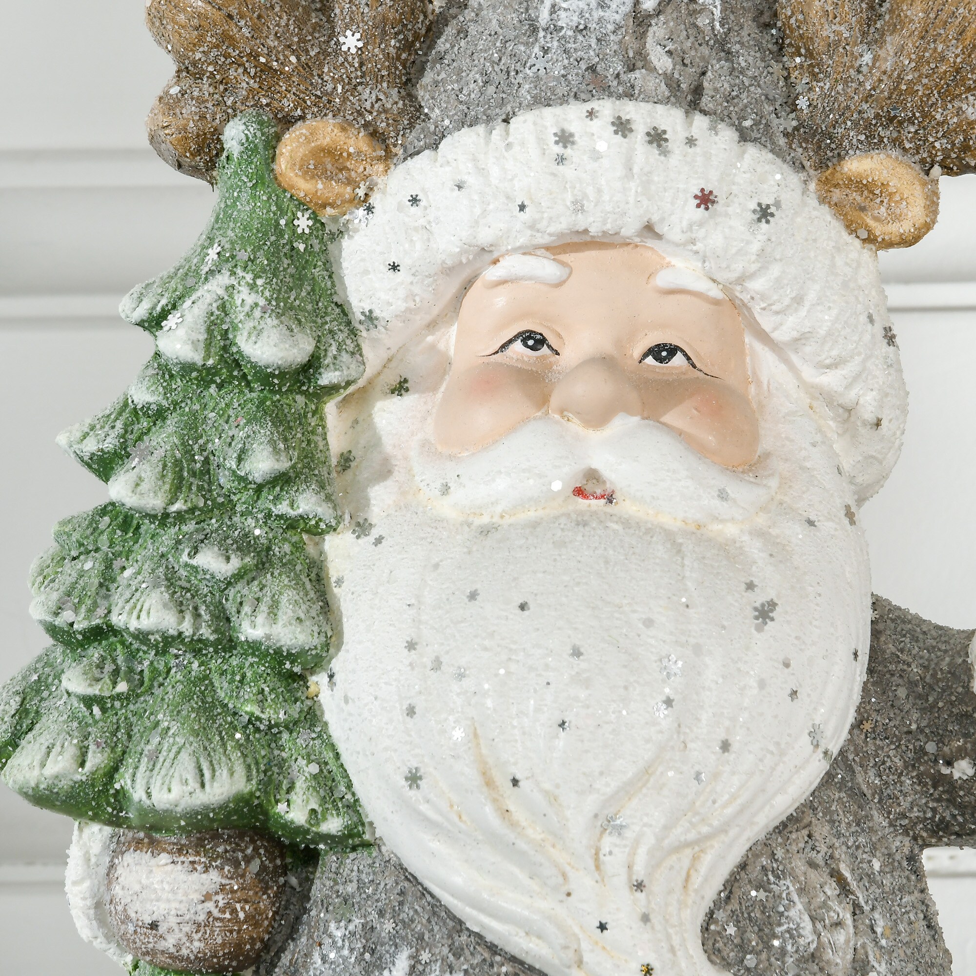 HOMCOM Weihnachtsfigur Wichtel mit LED-Licht bunt 29L x 16B x 55H cm