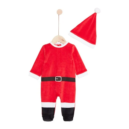Pyjama + Bonnet de Noël   Rouge        de               P'tit bisou