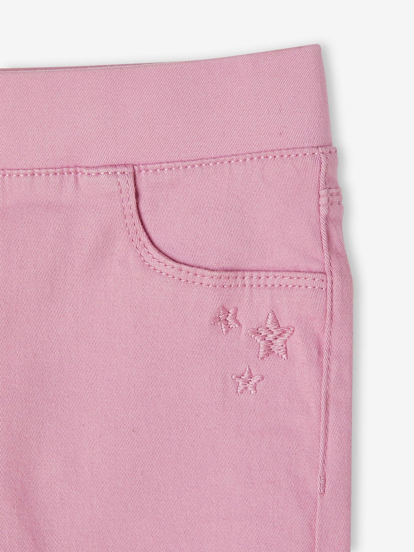 Calças legging coloridas para meninas, cor marrom claro lisa