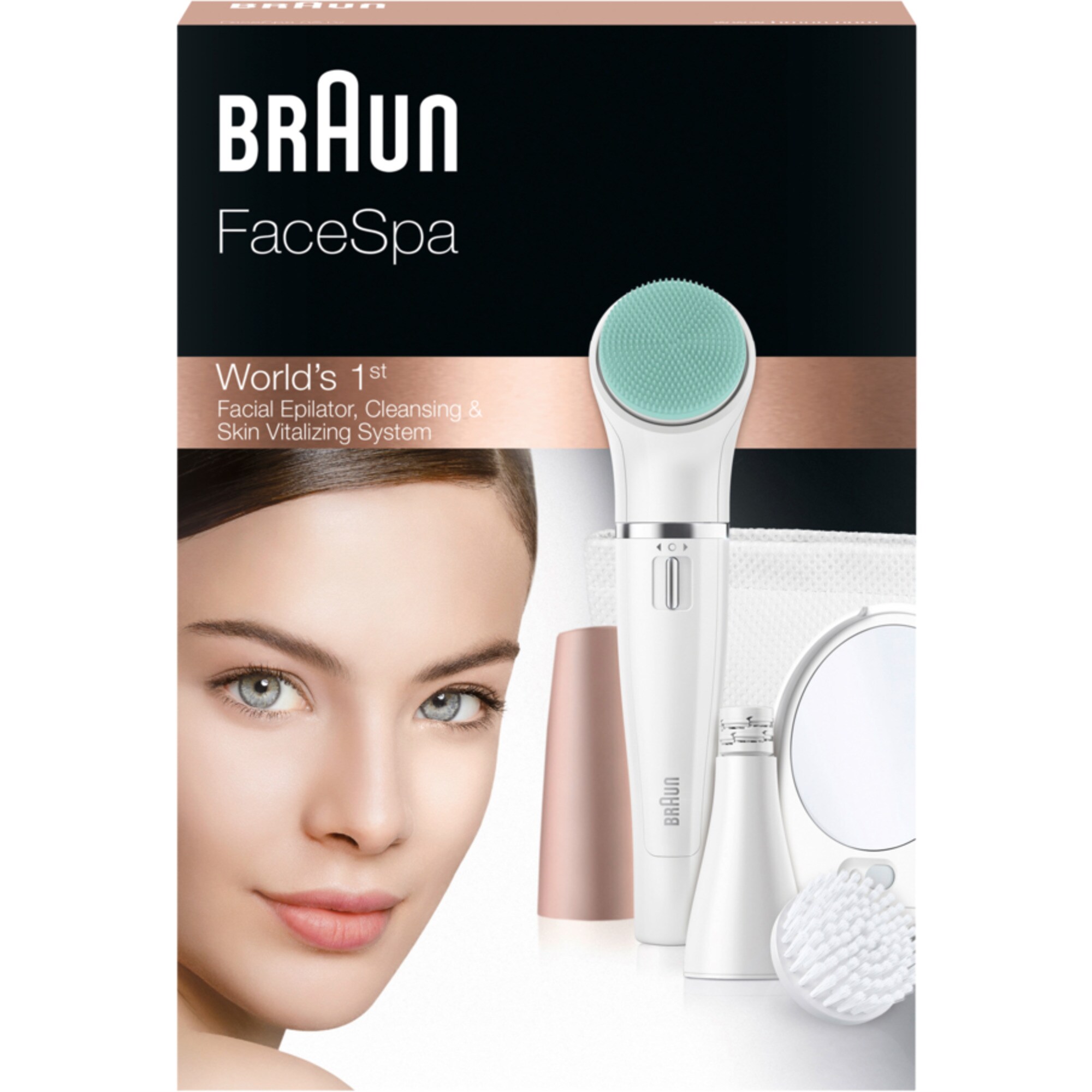 Braun Epiliergerät FaceSpa 851V Gesichtsepilierer/-bürste