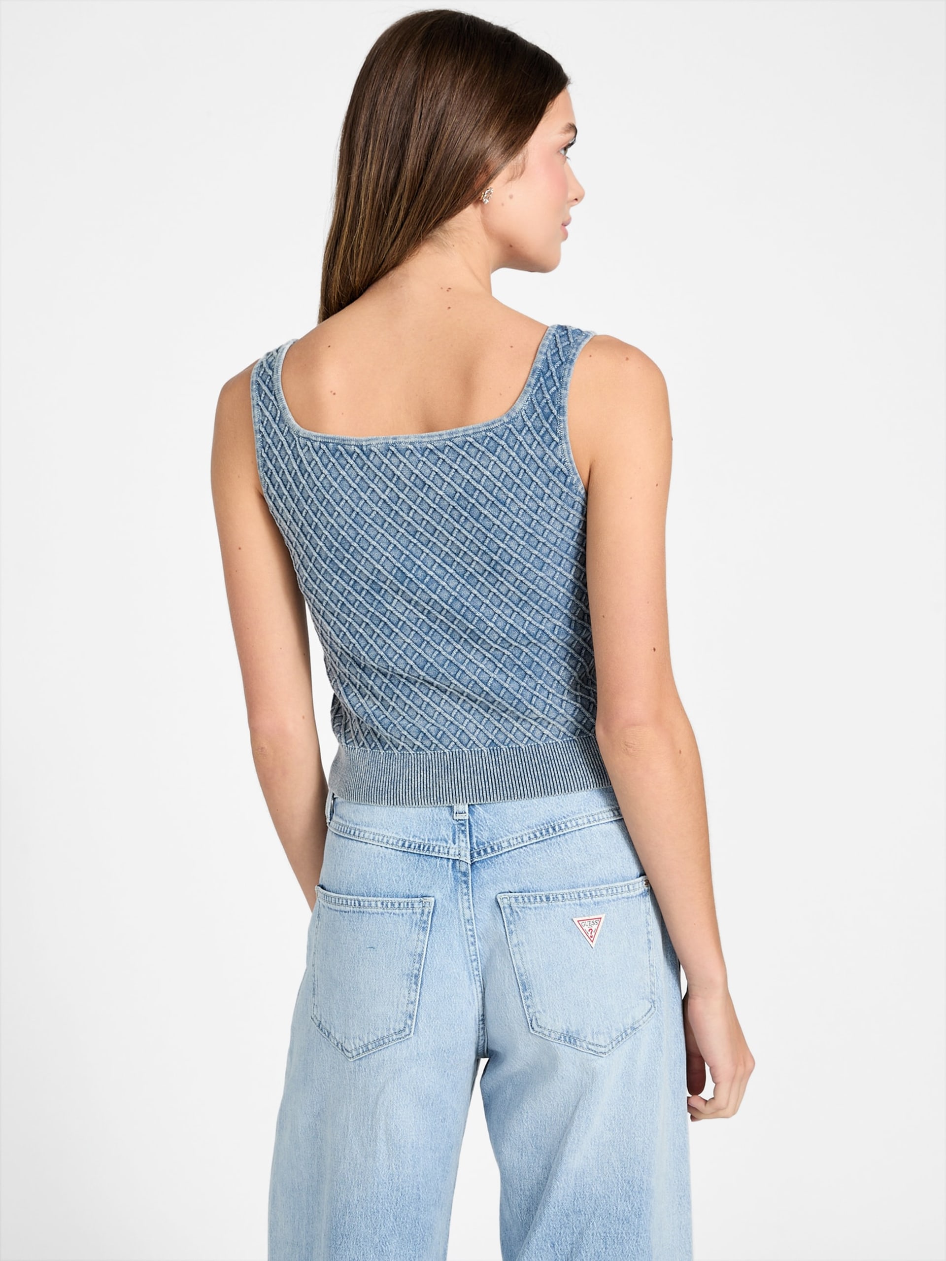 blusa de malha texturizada