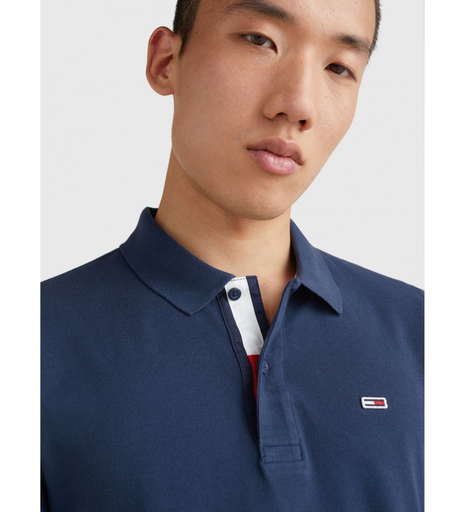 Polo Tommy Jeans TJM Slim azul marinho