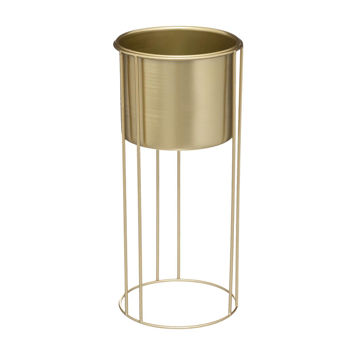 CACHE POT METAL OR POT D 18.5X41.5CM