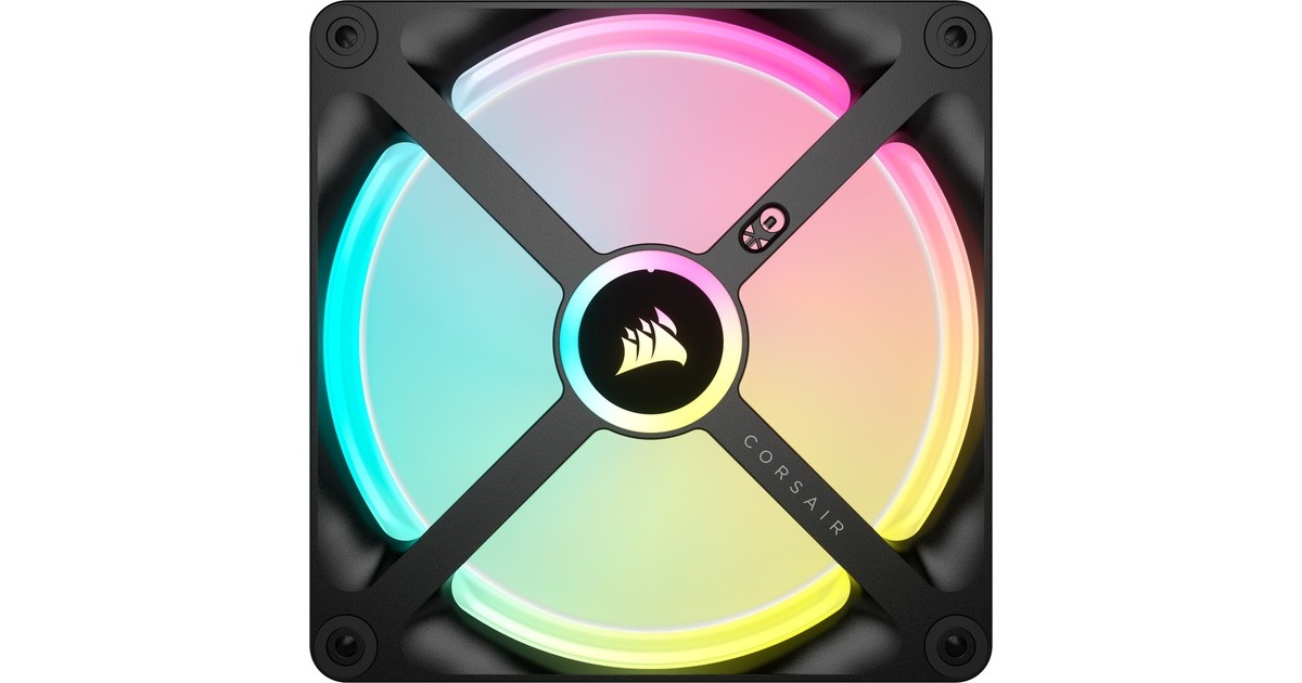 CorsairiCUE LINK QX140 RGB Uitbreidingskit case fan  (Zwart, 140 x 140 x 25 mm, PWM)
