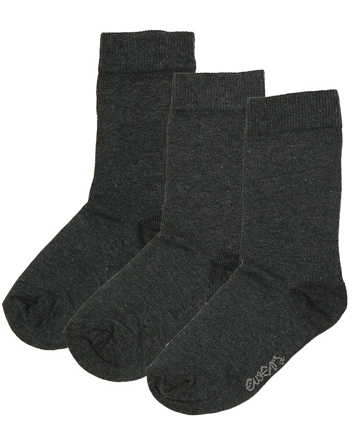 Socken BASIC 3er Pack in anthrazit melange