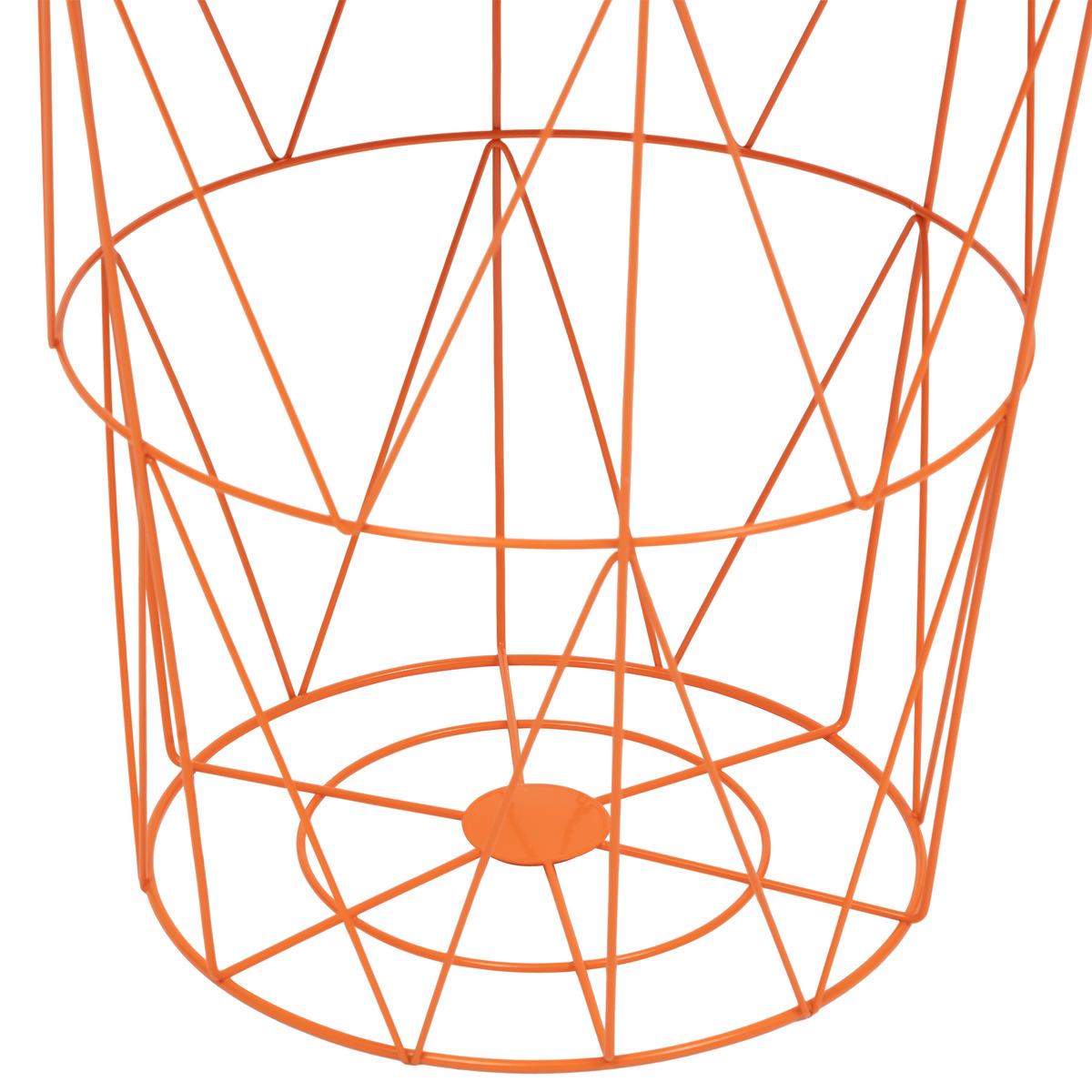 TABLE D APPOINT KUMI ORANGE D.40X37X37CM