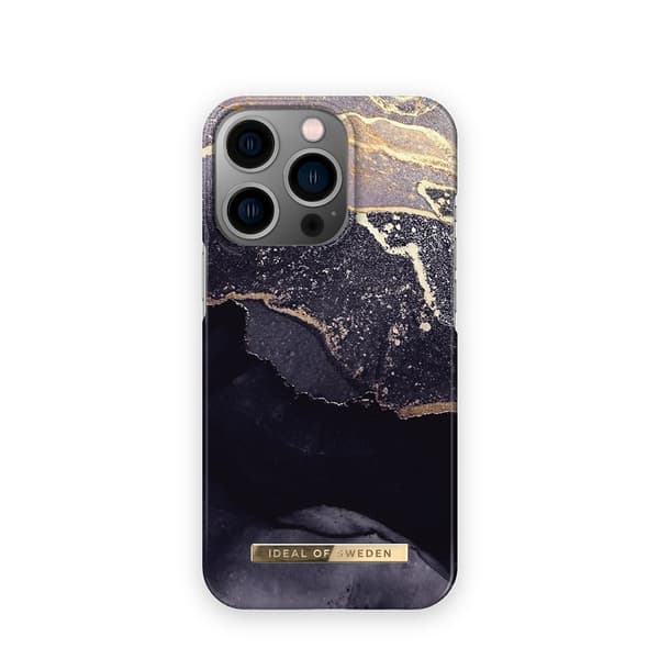 Ideal of Sweden iPhone 14 Pro Deksel Fashion Case MagSafe Golden Twilight Marble