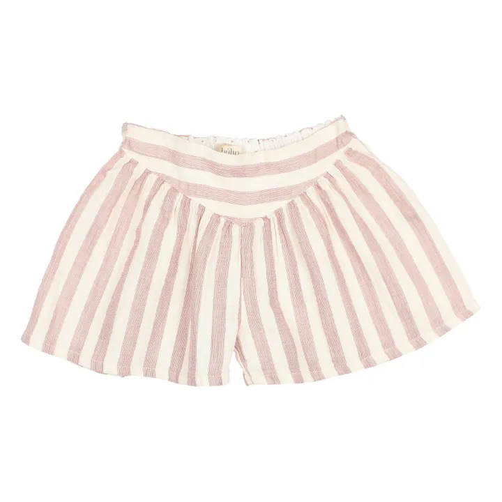 Búho Short Rayé Mousseline | Vieux Rose