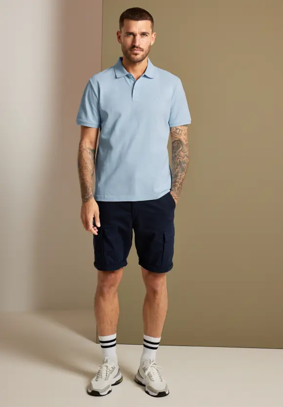Piquée Poloshirt - ice blue