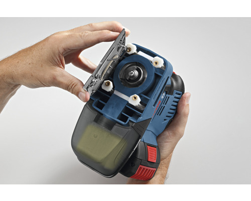 Bosch GSS 18V-10 accu-excenterschuurmachine inclusief 1 excenterpad (klem) & 1 schuurpad (klittenband), zonder accu