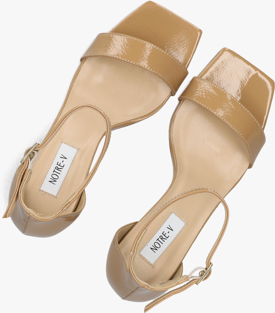 camel notre-v sandalen met hak 86605