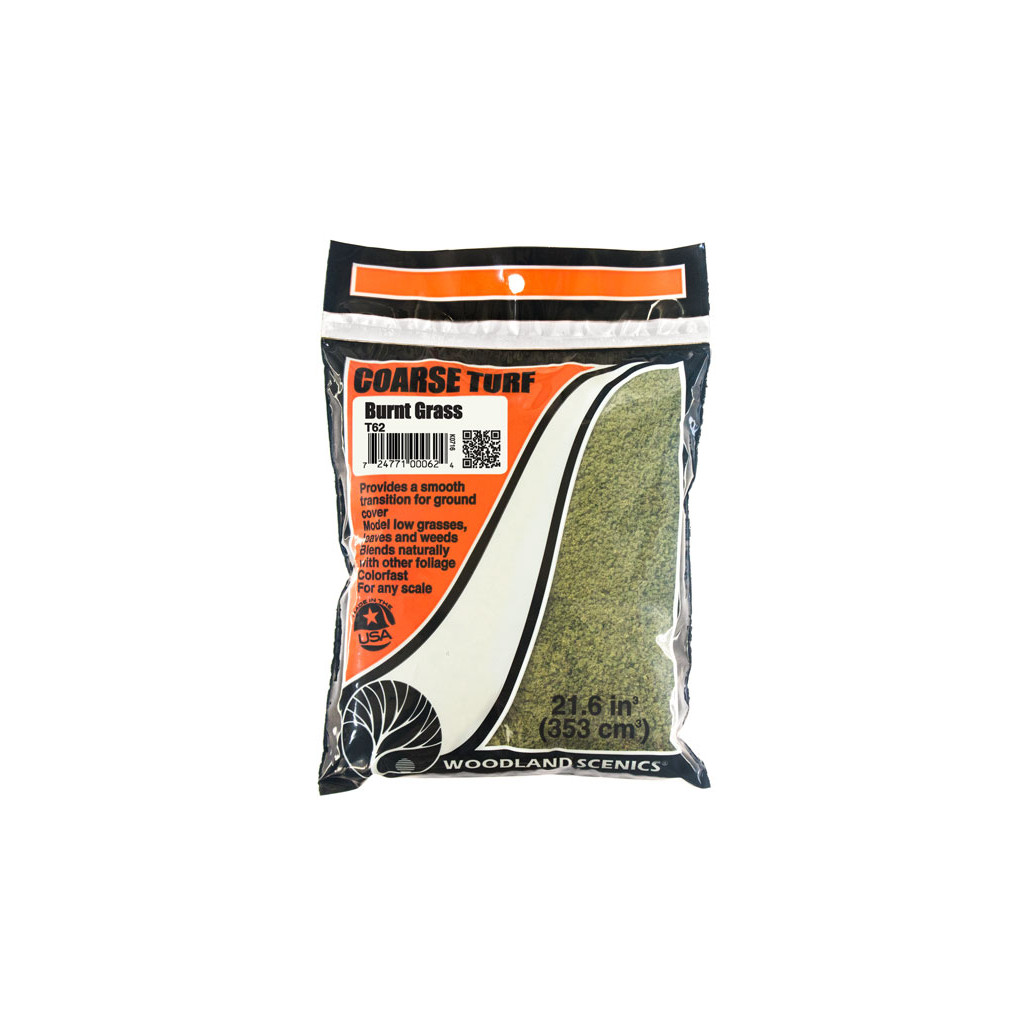Woodland Scenics - Flocage Épais en Sachet Burnt Grass