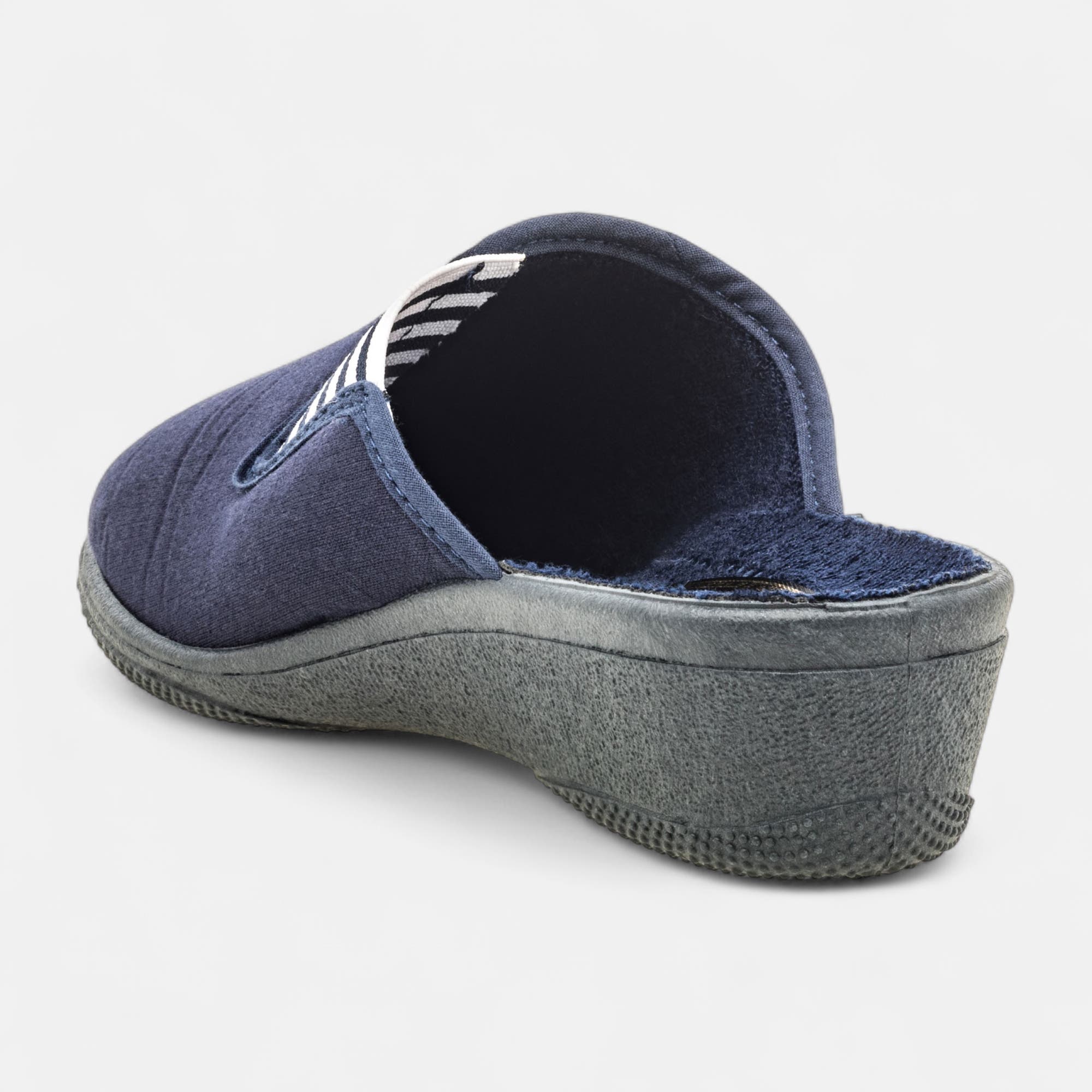 Pantoufles sabots Femme bleu marine