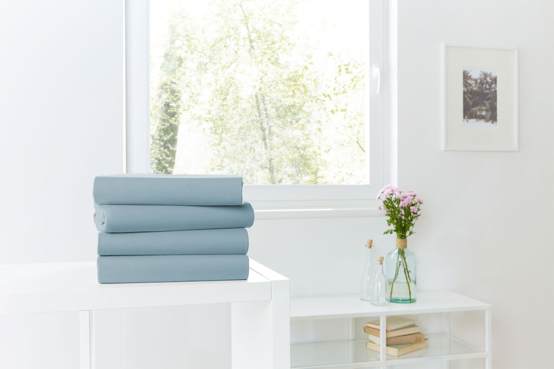 Vario Spannbetttuch 90/100 x 200 cm aquamarin