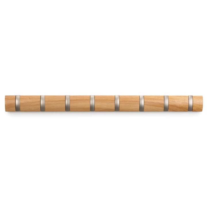 Umbra - Flip Hook 8er Garderobenleiste, natur
