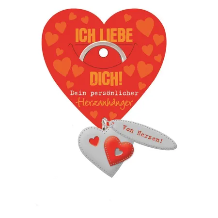 Schlüsselanhänger Ich liebe dich von Herzen!