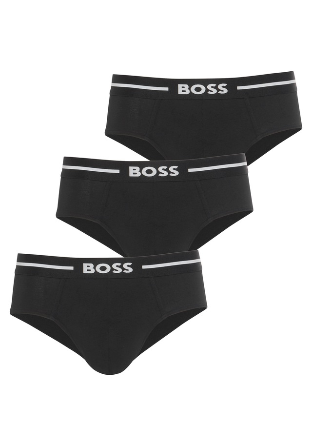 BOSS Hipster »HipBr 3P Bold«, 3erer Packung, mit BOSS Black Markenlabel