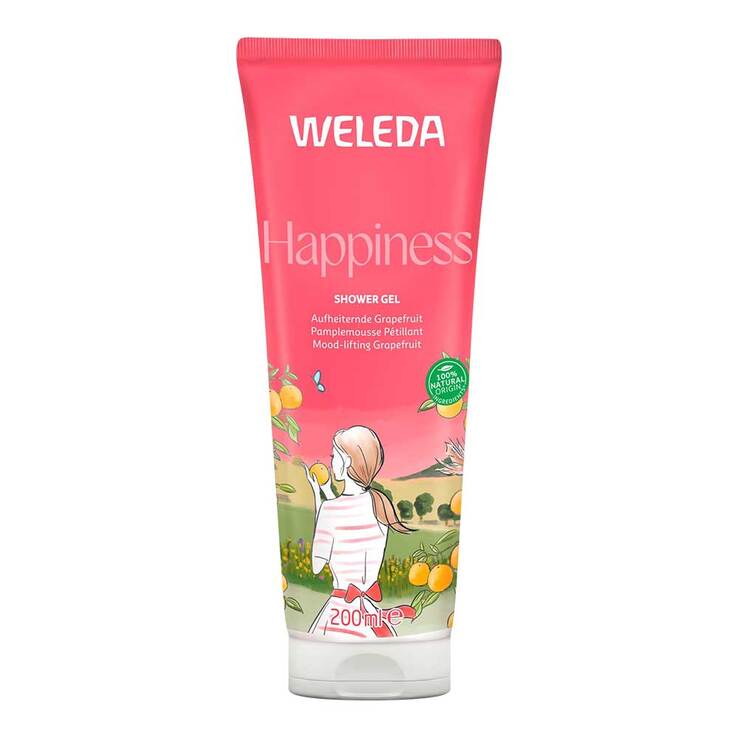 Weleda Happiness Shower Gel Grapefruit, 200 ml