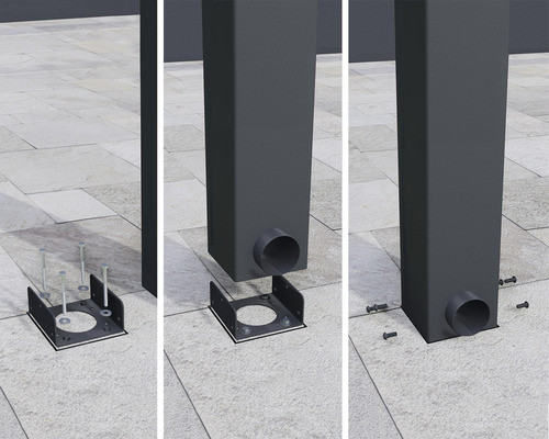 Palram-Canopia Stockholm terrasoverkapping 370x330,5 cm antraciet