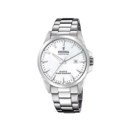 Festina Swiss Made 20024 Herreur, Stål/Hvid, 41 mm